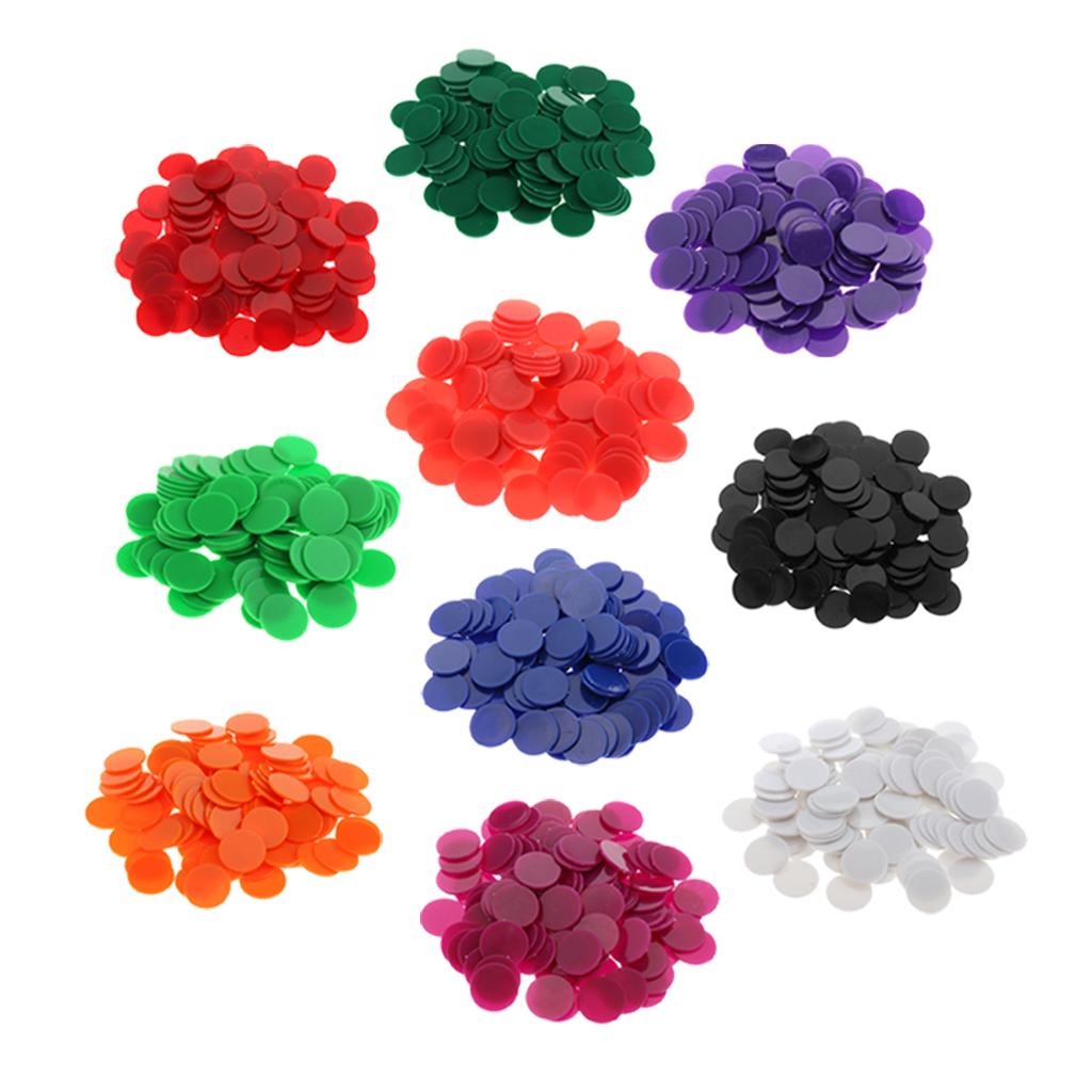 Board Games - Bingo-Chips Plastik-Münzen Poker-Chips 100 Stück Brettspiel-Spielzeug