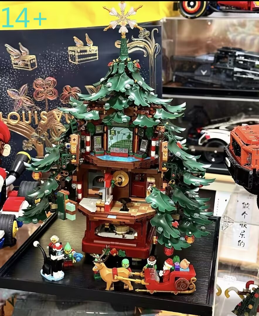 Building Blocks - Die Günstigste 3171-teilige Weihnachts-Familienbaum-Dekoration Bausteine Modell-Bausteine