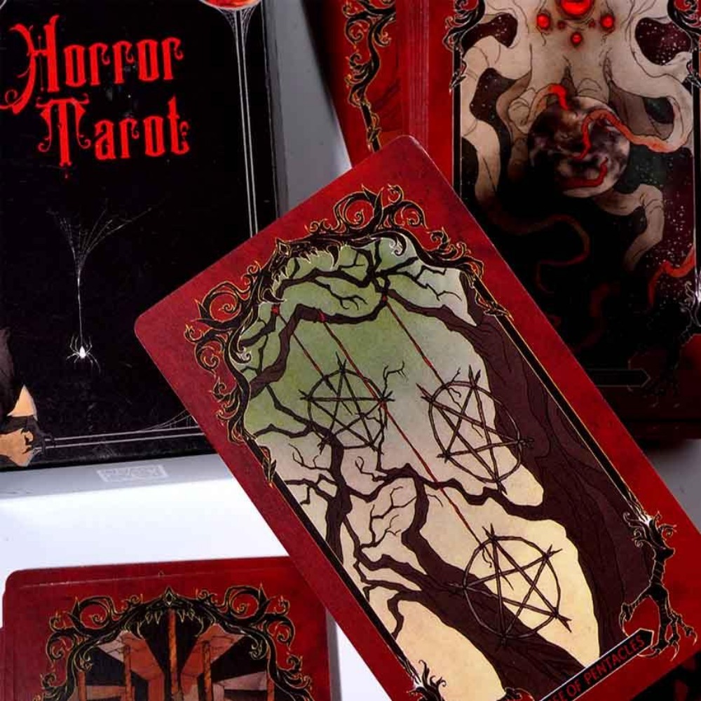 Tarot Cards Deck With Guidebook - 10.3*6cm Horror Tarot Deck Kartenspiel