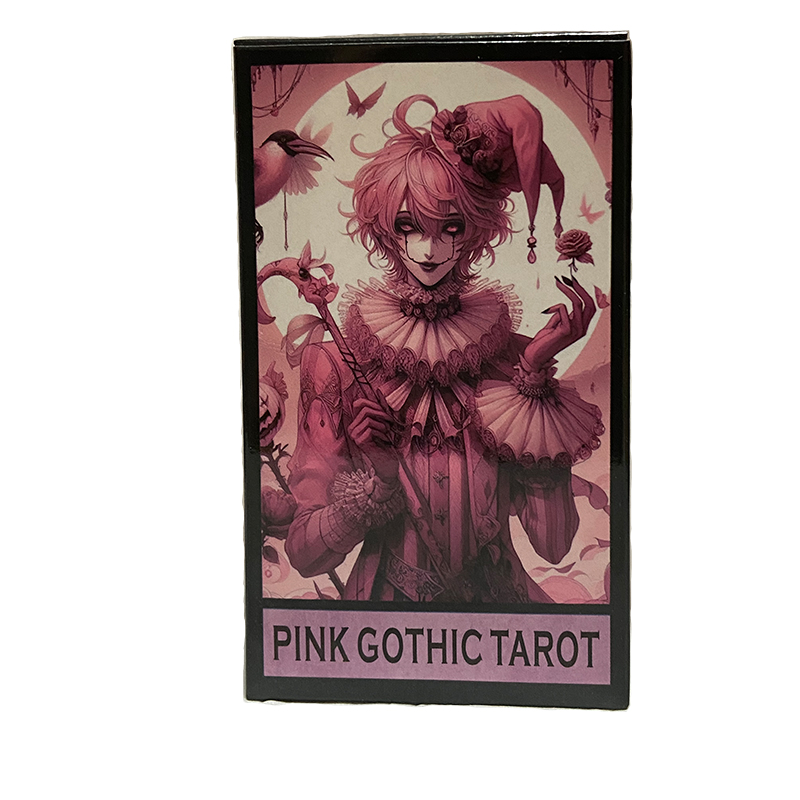 Tarot Cards Deck With Guidebook - Rosa Gothic Tarot-Deck 78 Karten Englisch