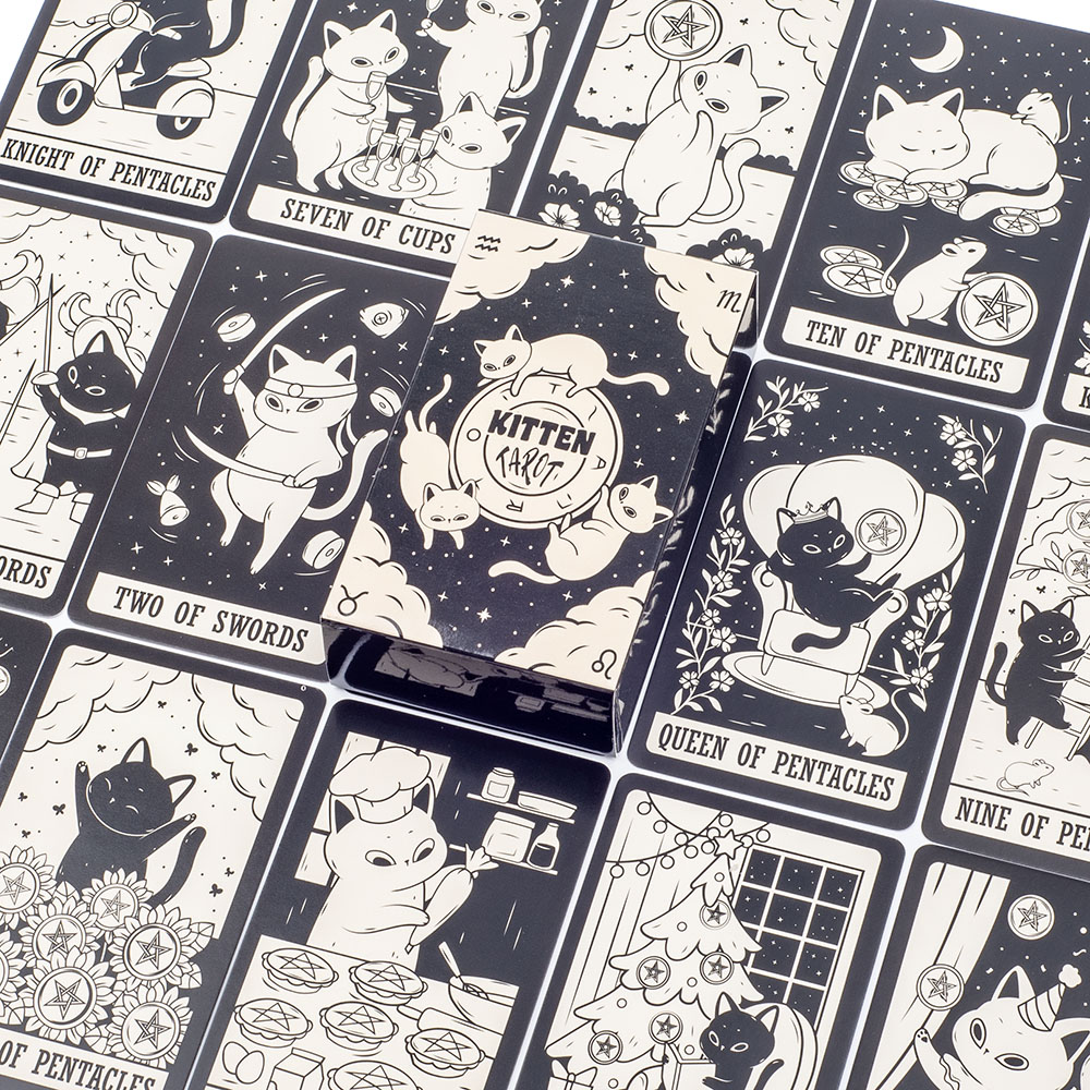 Kätzchen-Tarot-Deck, 78-teilig – Tarot Cards Deck With Guidebook Bewertung und Preis